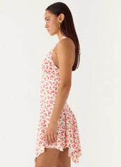 Khrysta Mini Dress - Porcelain Rose