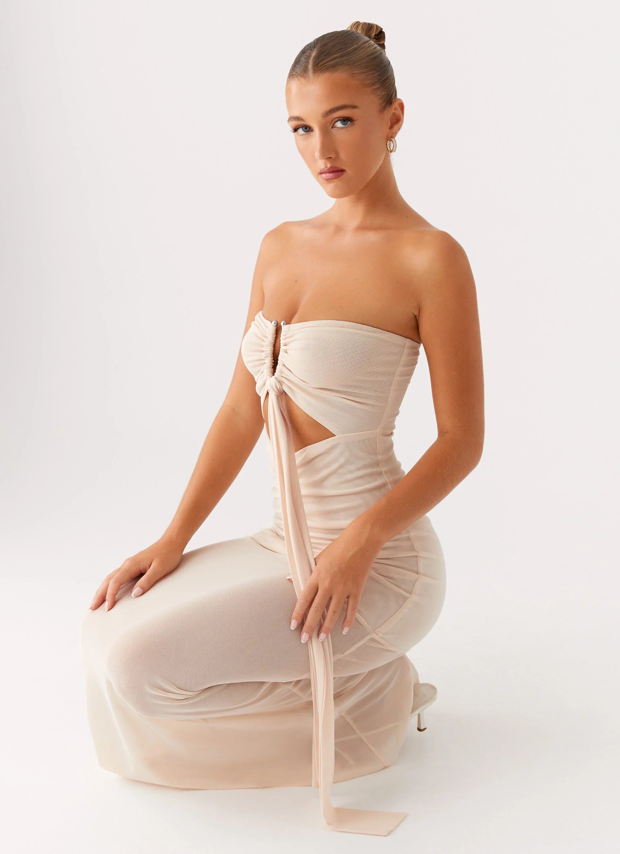Lovie Maxi Dress - Beige