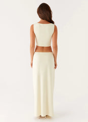 Lilabelle Twist Maxi Dress - Yellow