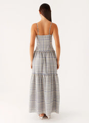Hermie Midi Dress - Check